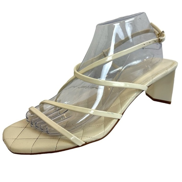 Marc Fisher Thin Ankle Strapped Quilted Heeled Sandals Women’s Size 10 - Picture 4 of 15